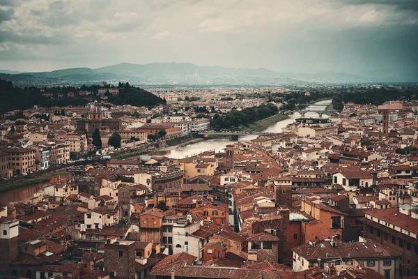 Miasto Panorama Florencji Widok Dach Włoszech — Zdjęcie stockowe