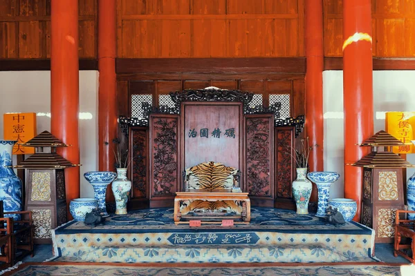 Familie Residence Gebouw Interieur Lijiang Yunnan China — Stockfoto