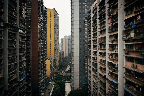 Edificios Residenciales Urbanos Chongqing China —  Fotos de Stock