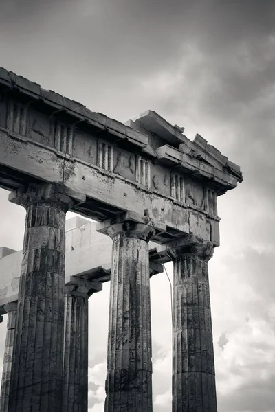 Parthenon Templet Närbild Akropolis Aten Grekland — Stockfoto