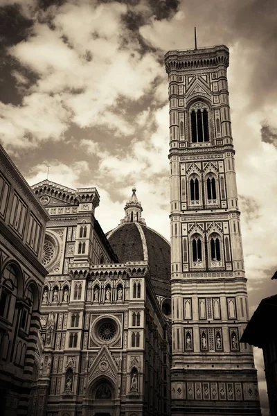 Duomo Santa Maria Del Fiore Bell Tower Florence Italy Closeup — Stock Photo, Image