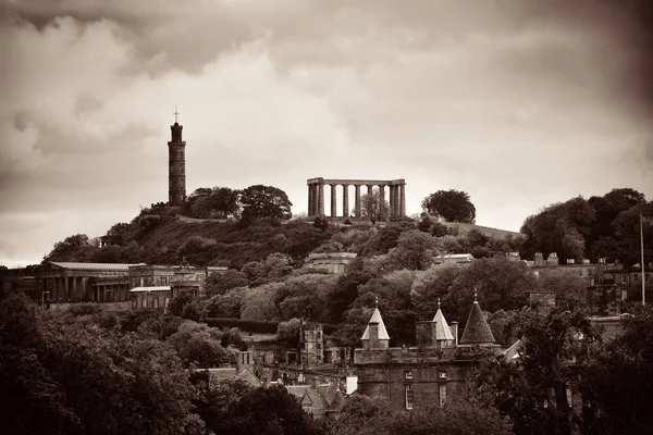 Calton Hill Con Ruina Histórica Edimburgo Reino Unido —  Fotos de Stock