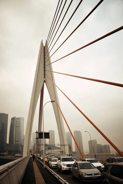 Pont Architecture Urbaine Chongqing Chine — Photo