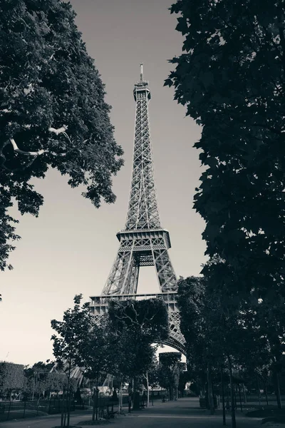 Torre Eiffel Parque Como Famoso Hito Ciudad París — Foto de Stock