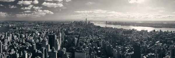 Ciudad Nueva York Skyline Centro Vista Panorámica — Foto de Stock