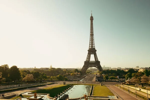 Eiffeltornet Som Den Berömda Stad Landmärket Paris — Stockfoto