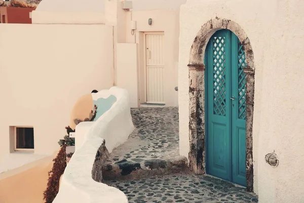 Дверь Улица Острова Санторини Греции — стоковое фото