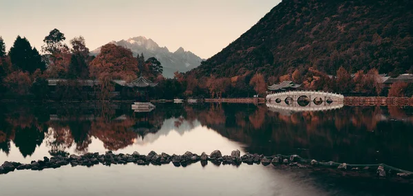 Piscina Black Dragon Lijiang Yunnan Cina — Foto Stock