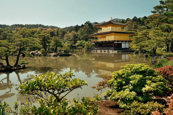 Kinkaku Tempel Mit Historischem Gebäude Kyoto Japan — Stockfoto