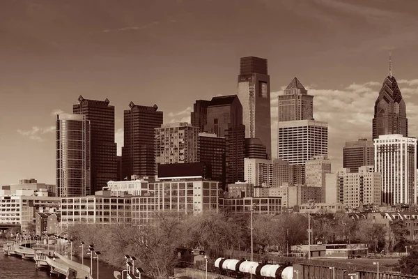Skyline Filadelfia Con Arquitectura Urbana — Foto de Stock