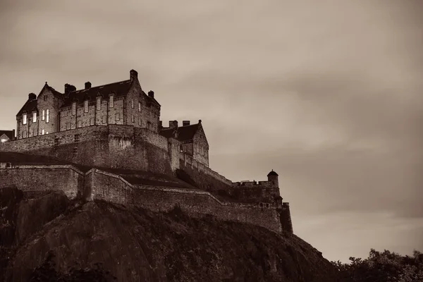 Castello Edimburgo Come Famoso Punto Riferimento Della Città Regno Unito — Foto Stock