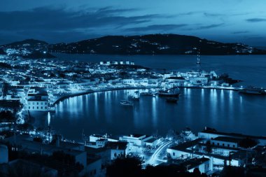 Mykonos bay gece