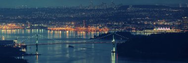 Vancouver şehir gece