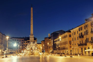 Roma, İtalya 'daki Piazza Navona.
