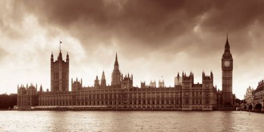 Londra 'da Westminster' da Parlamento Panoraması.