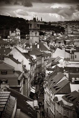 Prag manzarası çatı görünümü