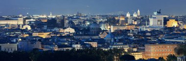 Roma manzarası gece görünümü