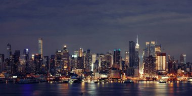 Manhattan midtown manzarası, gece