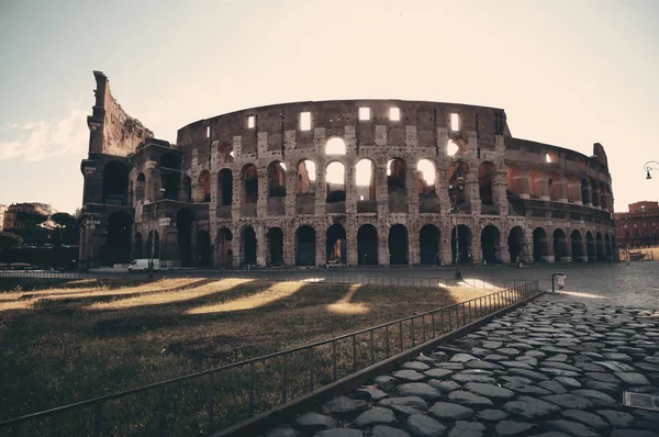 Coliseu Roma Nascer Sol — Fotografia de Stock