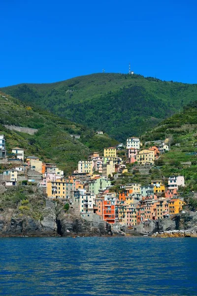 Riomaggiore beira-mar — Fotografia de Stock