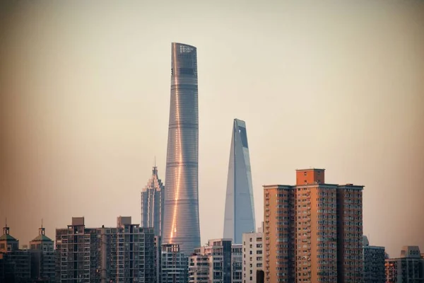 Shanghai Modern Skyscrapers Apartment China — Stock Photo, Image