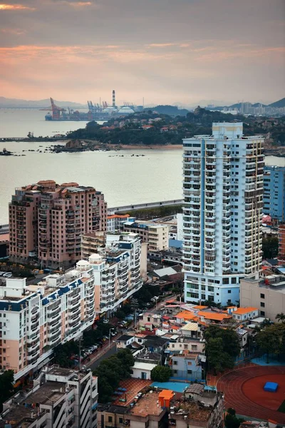 Xiamen Stadtarchitektur Luftaufnahme Fujian China — Stockfoto