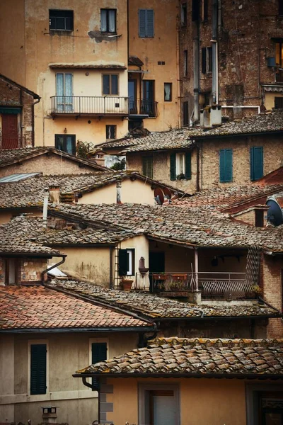 Eski bina arka plan Siena İtalya — Stok fotoğraf