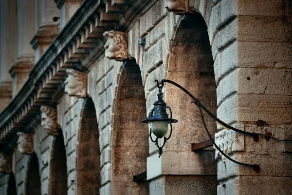 Lampa Gatan Med Historiska Byggnader Venedig Italien — Stockfoto