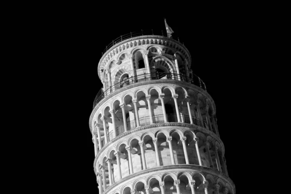 Vista Cerca Torre Inclinada Pisa Italia Como Hito Conocido Todo — Foto de Stock