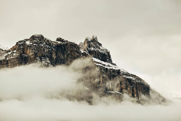 Montagna Nebbiosa Nube Nel Banff National Park Canada — Foto Stock