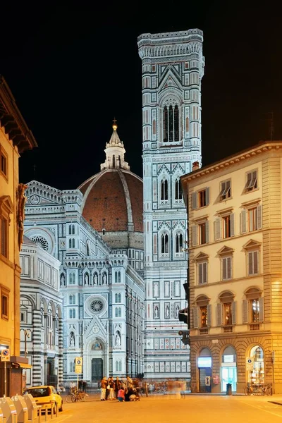 Duomo Santa Maria Del Fiore nuit de rue — Photo