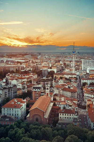 Milan stadssilhuetten — Stockfoto