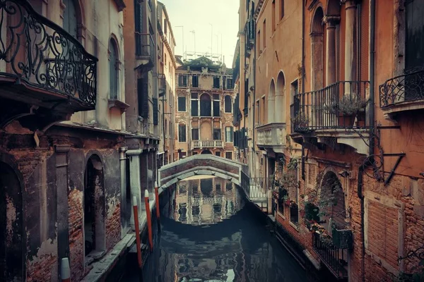 Vedere Canal Veneția Clădiri Istorice Italia — Fotografie, imagine de stoc