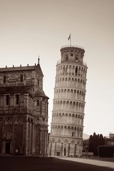 Nakláněcí Věž Východ Slunce Pise Itálie Jako Celosvětově Známý Orientační — Stock fotografie