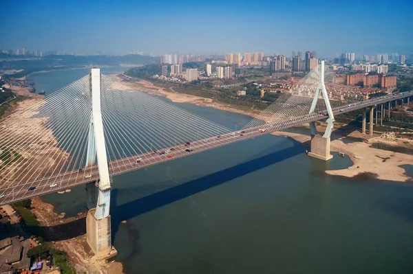 Masangxi Brücke Und Städtische Architektur Chongqing China — Stockfoto