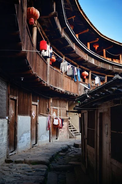 Fujian Tulou edificio — Foto Stock