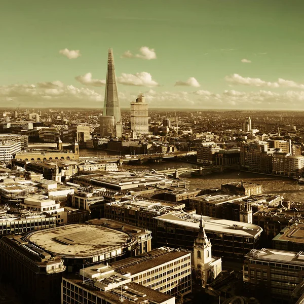 London City Dachterrasse Mit Urbanen Architekturen — Stockfoto