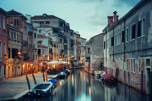 Venice Canal View Historical Buildings Italy — Stock Photo, Image