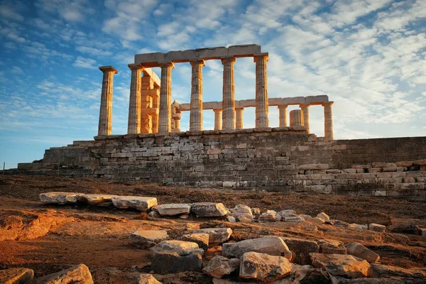 Храм Посейдона — стокове фото