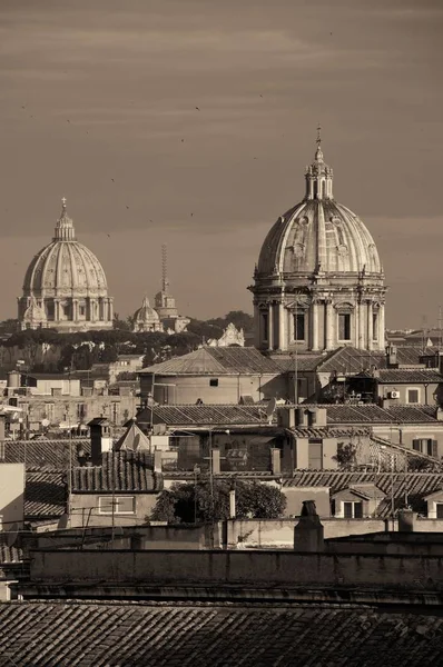 Vista Sul Tetto Roma Architettura Storica Skyline Della Città Italia — Foto Stock