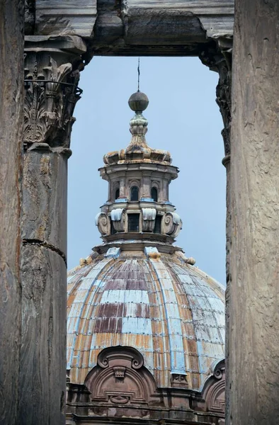 Fórum Roma Com Ruínas Edifícios Históricos Itália — Fotografia de Stock