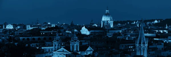 Řím Panorama noční pohled — Stock fotografie