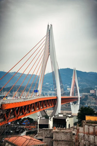 Puente Arquitectura Urbana Chongqing China — Foto de Stock