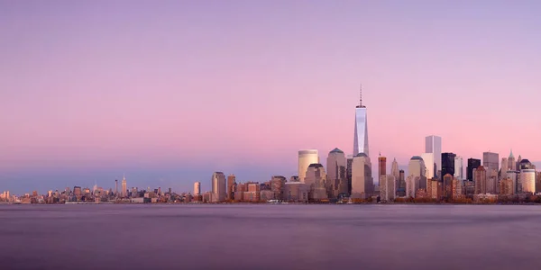 Skyline del tramonto di New York — Foto Stock