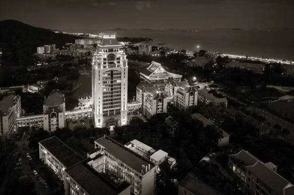 Xiamen Stadt Luftaufnahme — Stockfoto