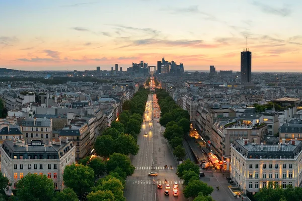 Párizsi tetőtéri nézetet — Stock Fotó