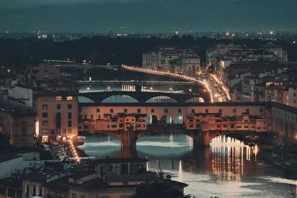 Florence városára éjszaka — Stock Fotó