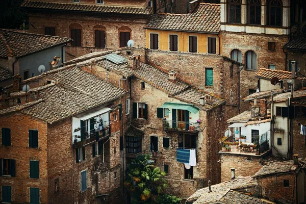 Alte Mittelalterliche Stadt Siena Italien — Stockfoto