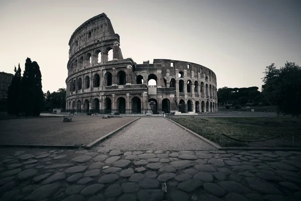 Colosseo Architettura Simbolica Roma Dell Italia Monocromo — Foto Stock