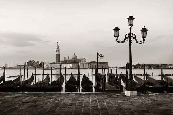 Góndola y San Giorgio Maggiore — Foto de Stock